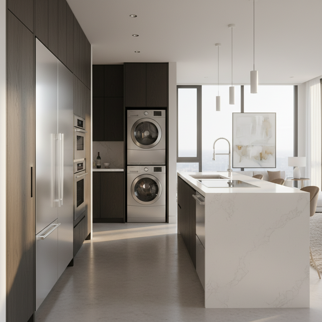 Premium residential appliances in a luxury home